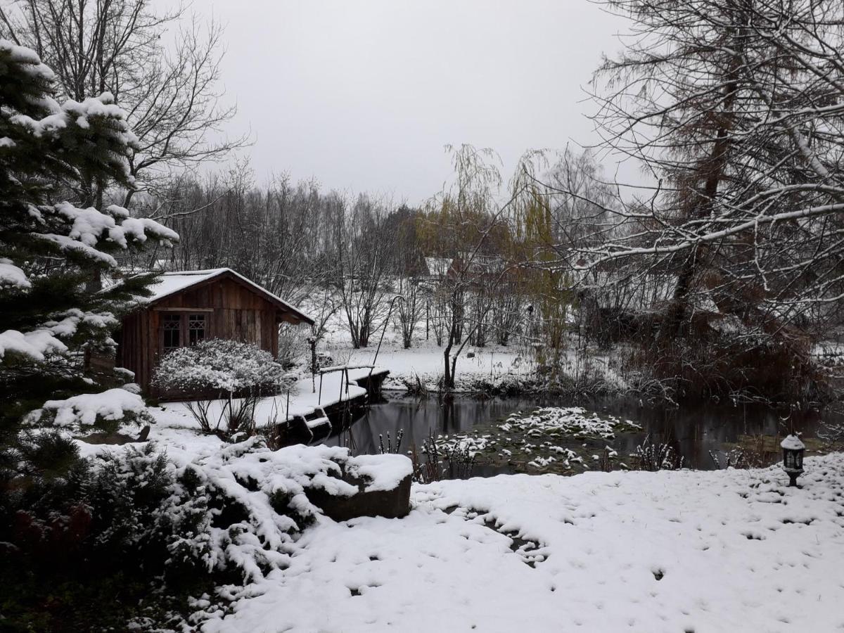 Idilliska Latgaliesu Lauku Maja Ar Melno Pirti Villa Aglona Kültér fotó