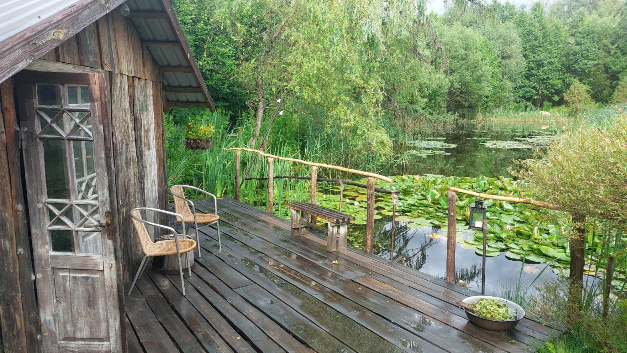 Idilliska Latgaliesu Lauku Maja Ar Melno Pirti Villa Aglona Kültér fotó